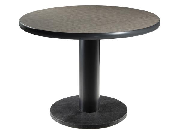 CECT-022 | 42" Round Conference Table Madison Gray Acajou -- Trade Show Rental Furniture